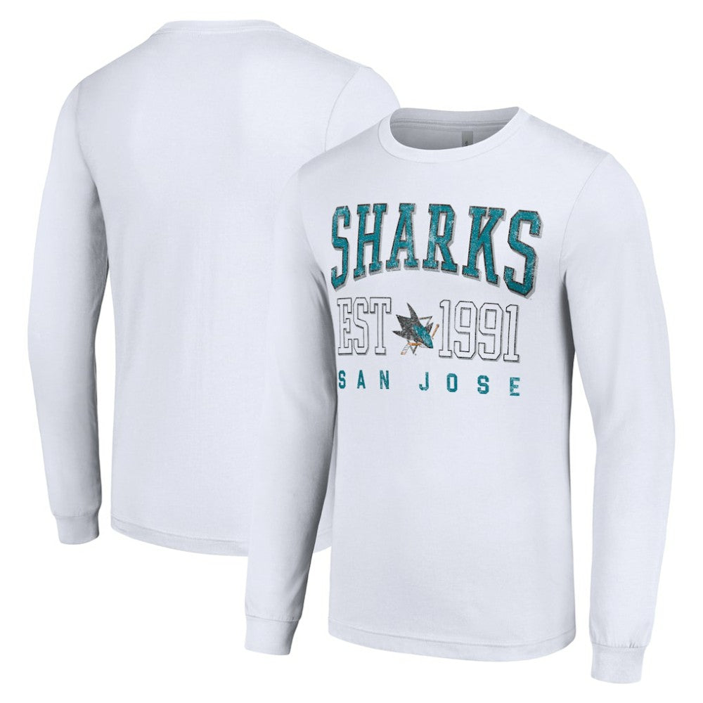 San Jose Sharks Starter Logo Graphic Long Sleeve T-Shirt