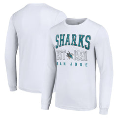 San Jose Sharks Starter Logo Graphic Long Sleeve T-Shirt