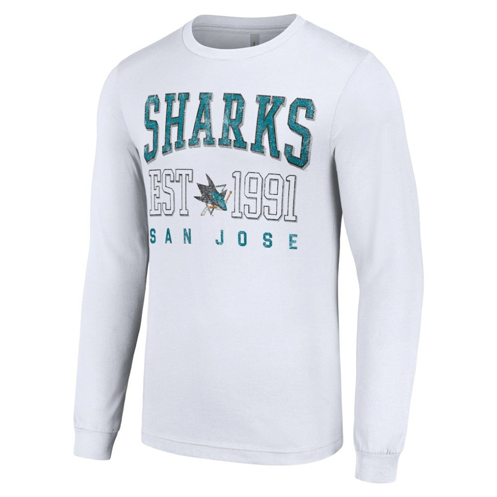 San Jose Sharks Starter Logo Graphic Long Sleeve T-Shirt