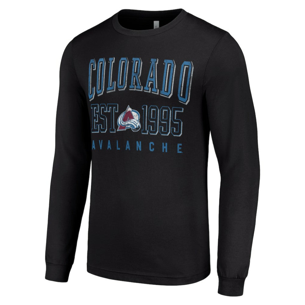 Colorado Avalanche Starter Logo Graphic Long Sleeve T-Shirt