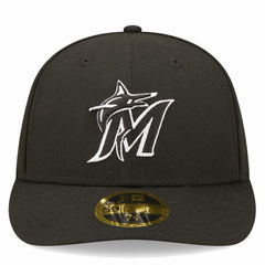 Miami Marlins Low Profile 59FIFTY Fitted Hat - Black | New Era