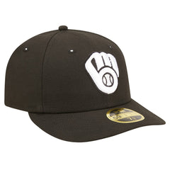 Milwaukee Brewers Low Profile 59FIFTY Fitted Hat - Black | New Era