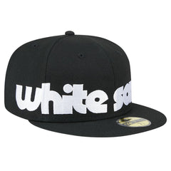 Chicago White Sox Checkered Undervisor 59FIFTY Fitted Hat - Black | New Era