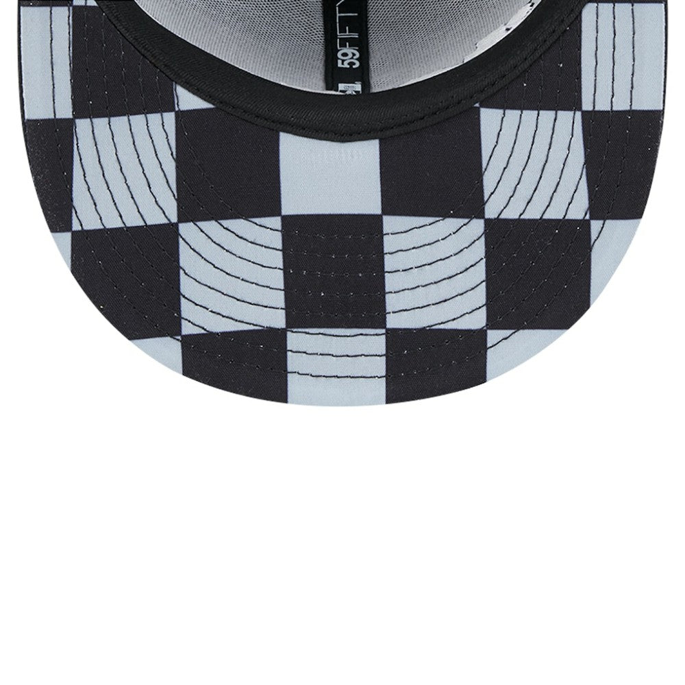 Chicago White Sox Checkered Undervisor 59FIFTY Fitted Hat - Black | New Era