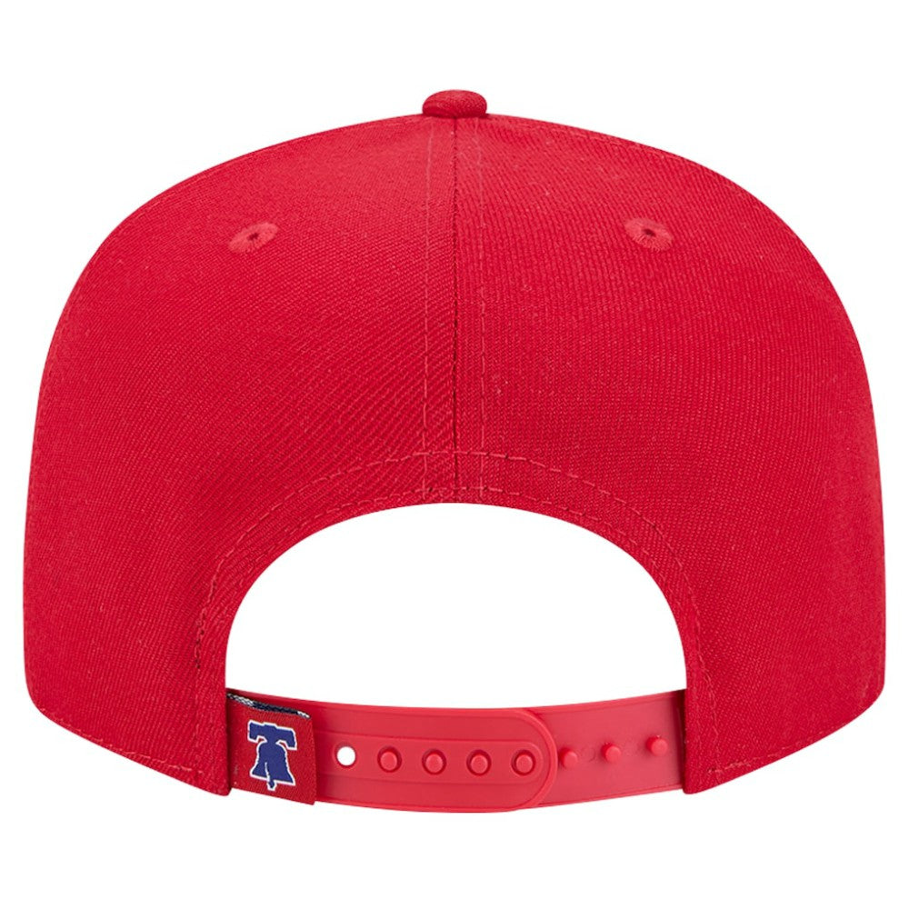 Philadelphia Phillies Logo Strike 9FIFTY Snapback Hat - Red | New Era