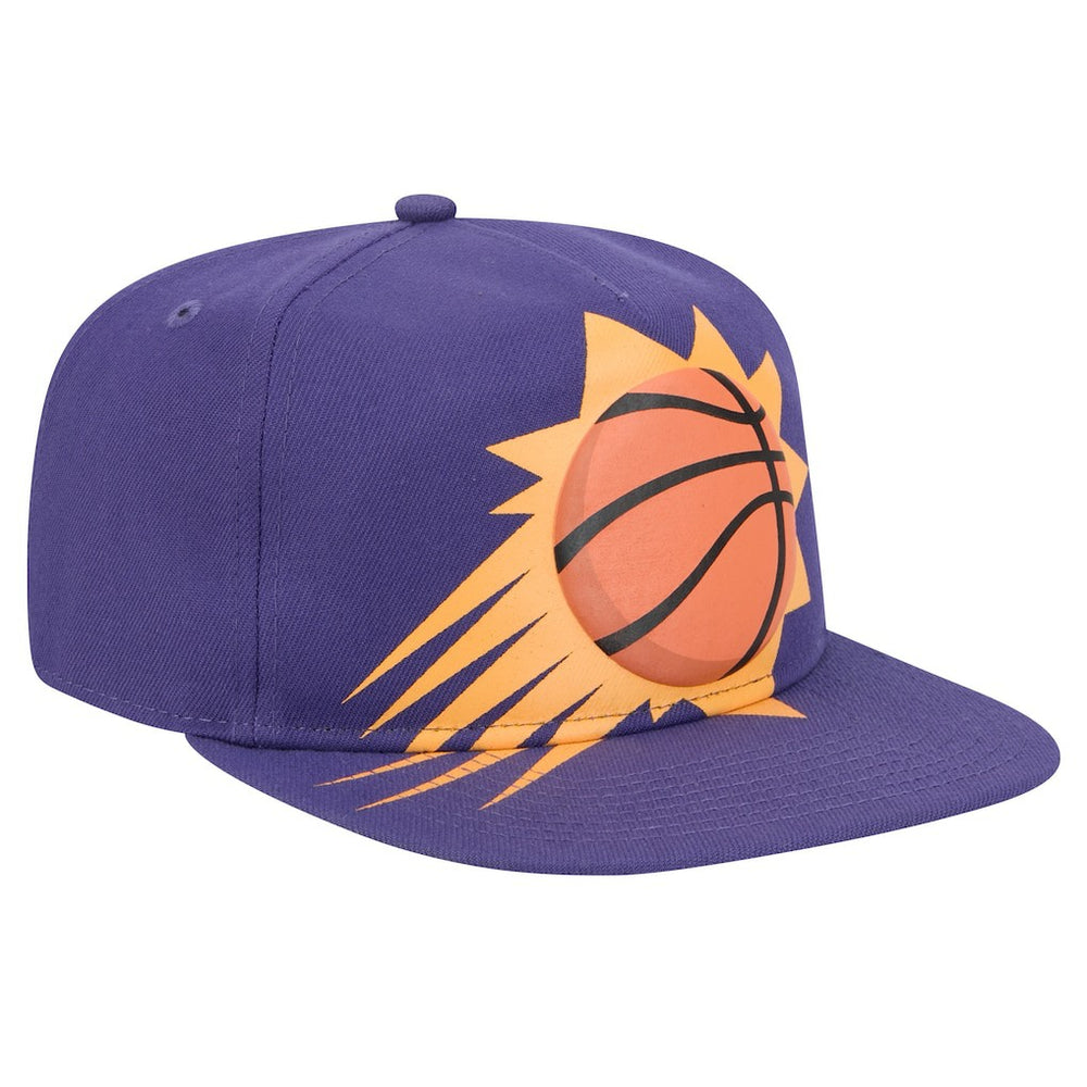 Phoenix Suns Oversized Puff Print Logo Golfer Snapback Hat sale - Purple | New Era sale