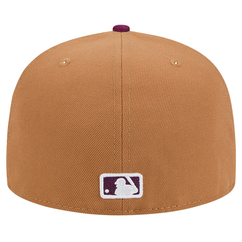 Los Angeles Dodgers Two-Tone Color Pack 59FIFTY Fitted Hat - Brown/Purple | New Era