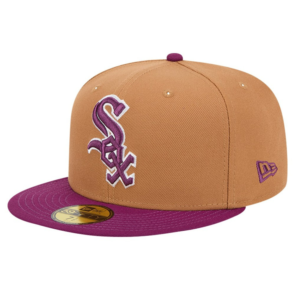 Chicago White Sox Two-Tone Color Pack 59FIFTY Fitted Hat - Brown/Purple | New Era