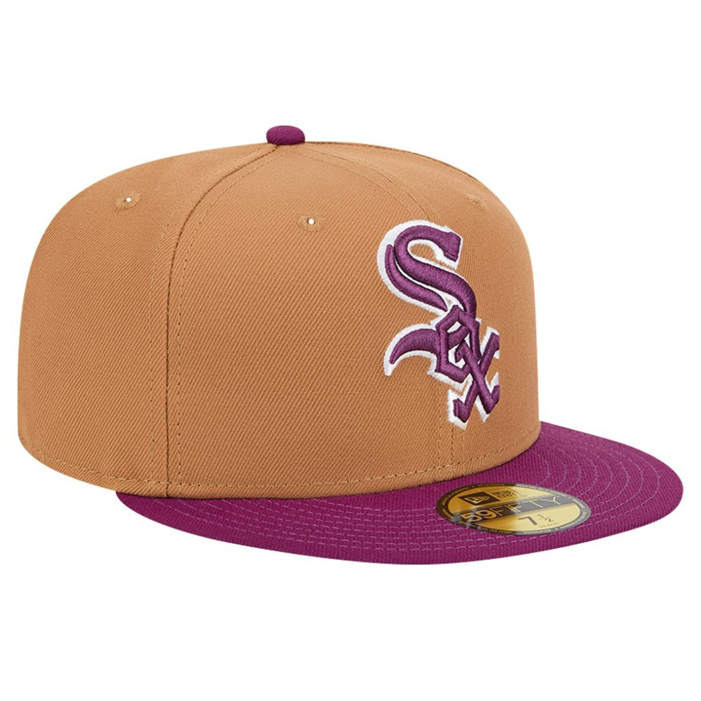 Chicago White Sox Two-Tone Color Pack 59FIFTY Fitted Hat - Brown/Purple | New Era