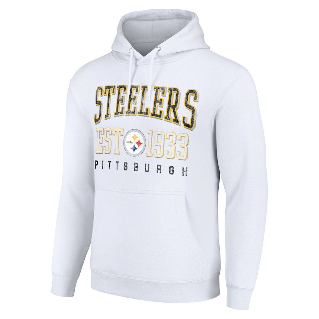 NFL Pittsburgh Steelers Starter Unisex Throwback Logo Pullover Hoodie