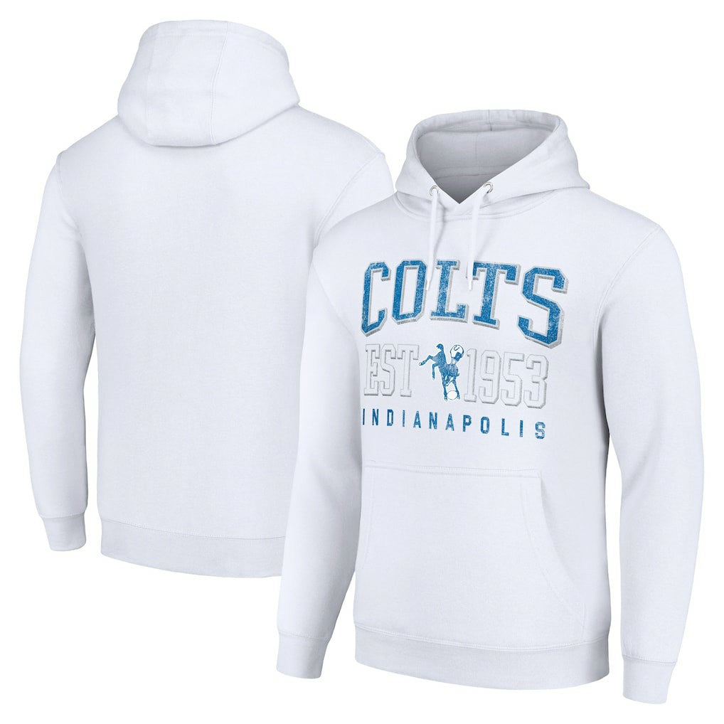 NFL Indianapolis Colts Starter Unisex Throwback Logo Pullover Hoodie