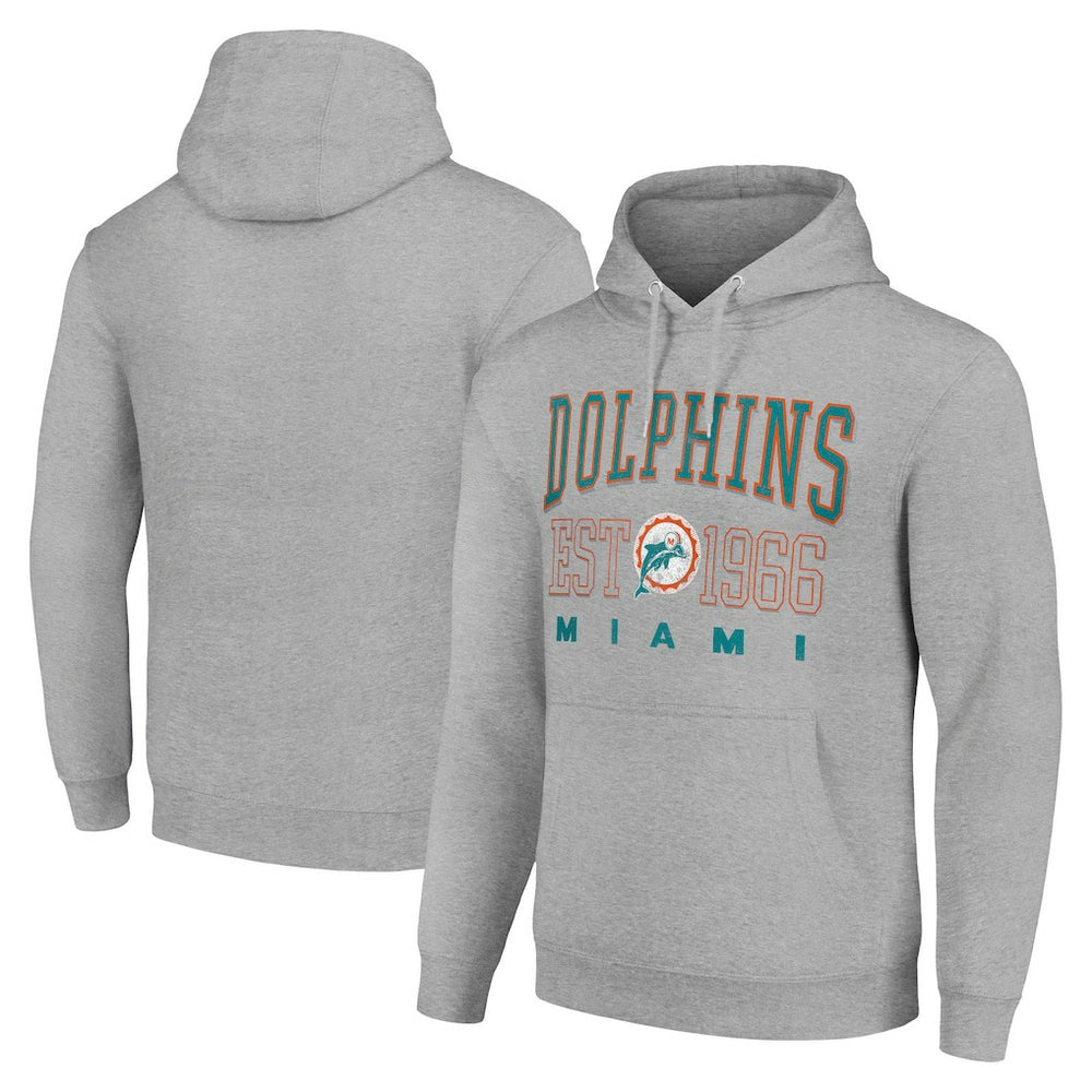NFL Miami Dolphins Starter Unisex Throwback Logo Pullover Hoodie