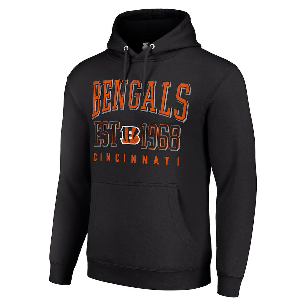NFL Cincinnati Bengals Starter Unisex Throwback Logo Pullover Hoodie