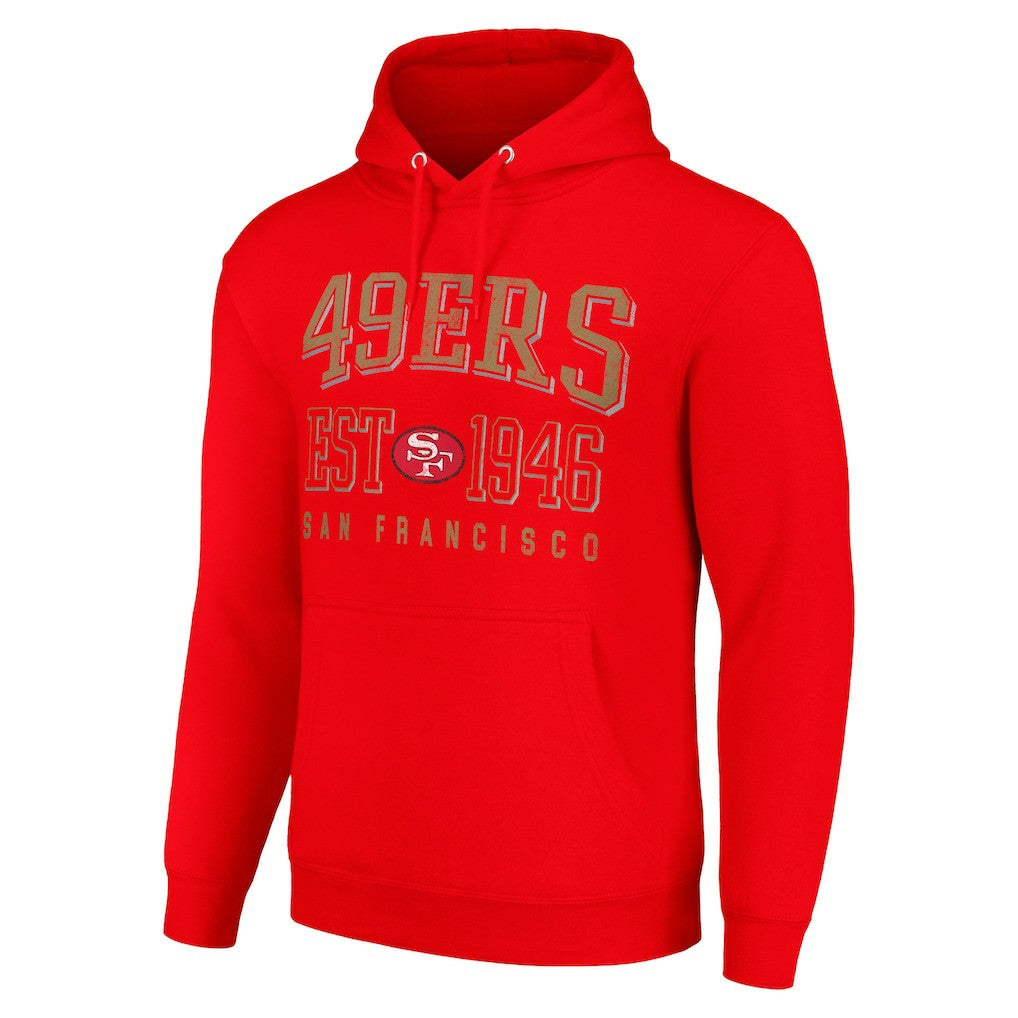 NFL San Francisco 49ers Starter Unisex Throwback Logo Pullover Hoodie