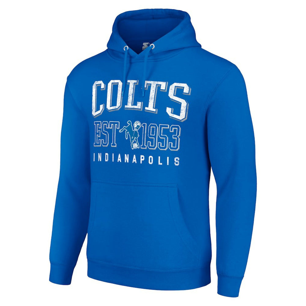 NFL Indianapolis Colts Starter Unisex Throwback Logo Pullover Hoodie