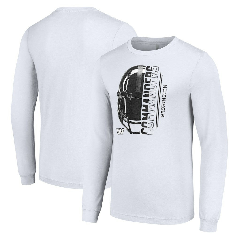 NFL Washington Commanders Starter Half Helmet Logo Long Sleeve T-Shirt