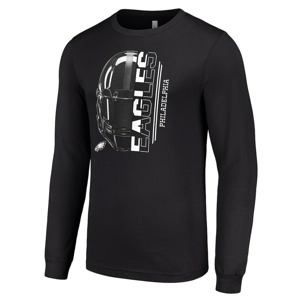 NFL Philadelphia Eagles Starter Half Helmet Logo Long Sleeve T-Shirt
