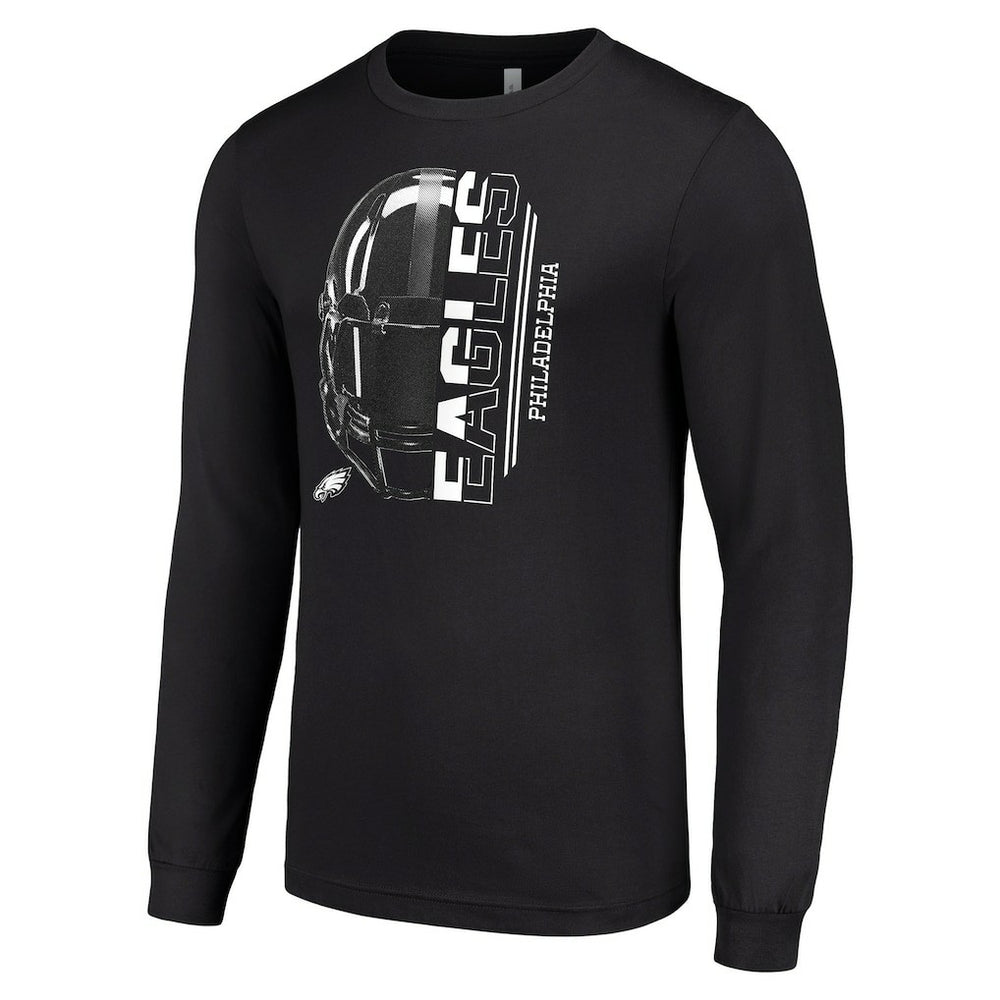 NFL Philadelphia Eagles Starter Half Helmet Logo Long Sleeve T-Shirt