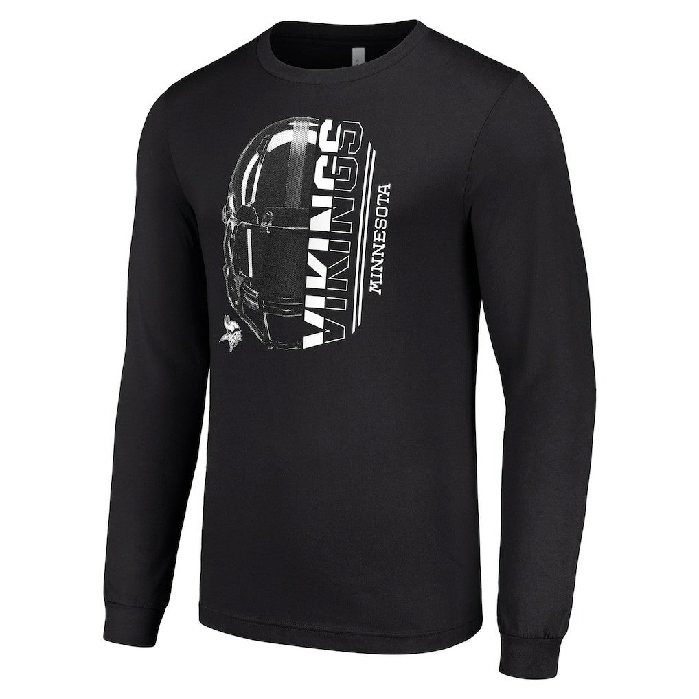 NFL Minnesota Vikings Starter Half Helmet Logo Long Sleeve T-Shirt