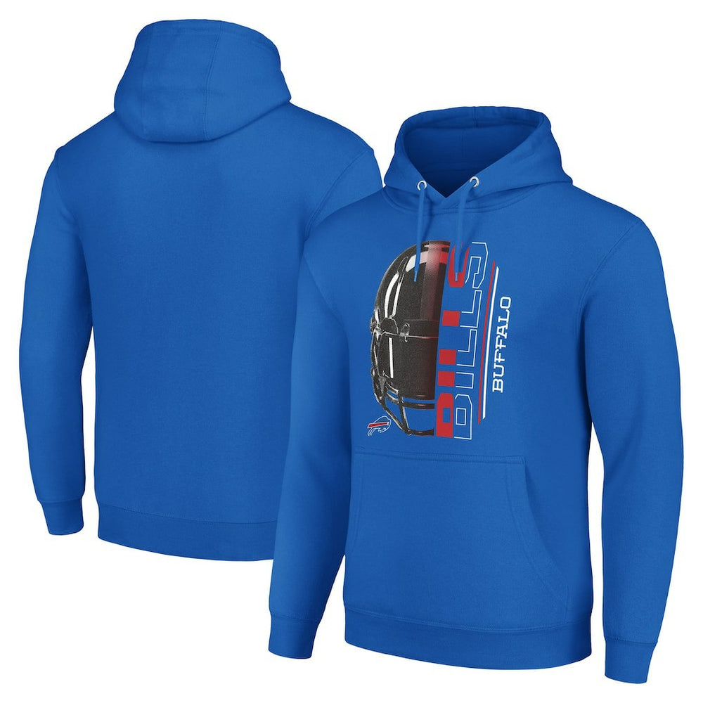 NFL Buffalo Bills Starter Unisex Half Helmet Logo Pullover Hoodie