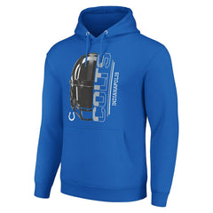 NFL Indianapolis Colts Starter Unisex Half Helmet Logo Pullover Hoodie