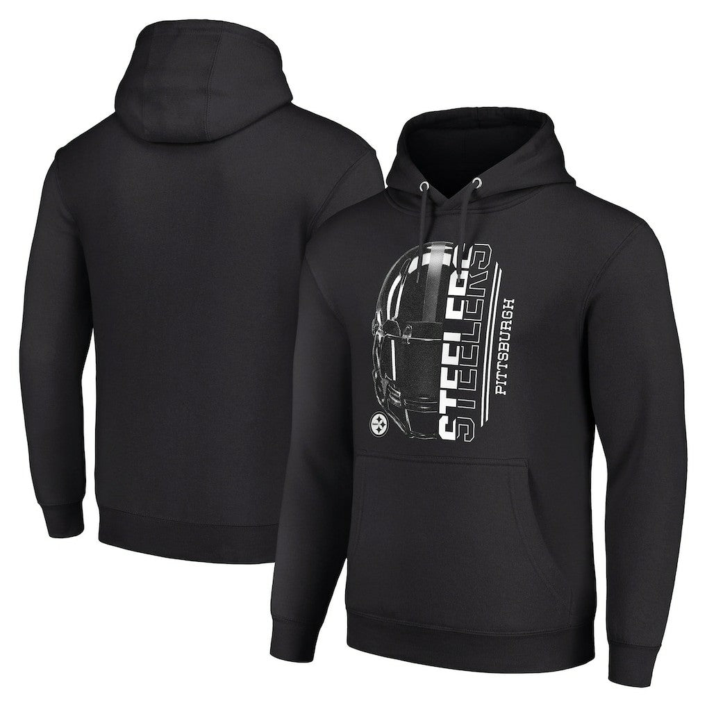 NFL Pittsburgh Steelers Starter Unisex Half Helmet Logo Pullover Hoodie