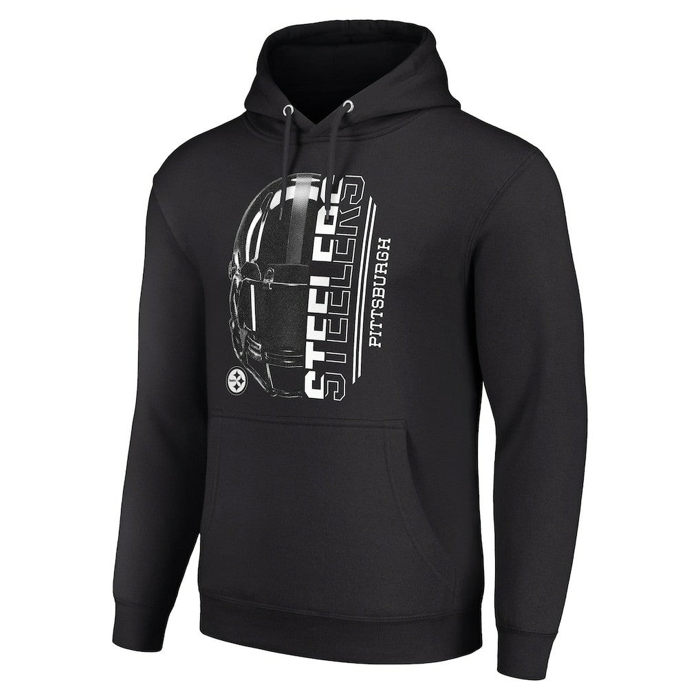 NFL Pittsburgh Steelers Starter Unisex Half Helmet Logo Pullover Hoodie