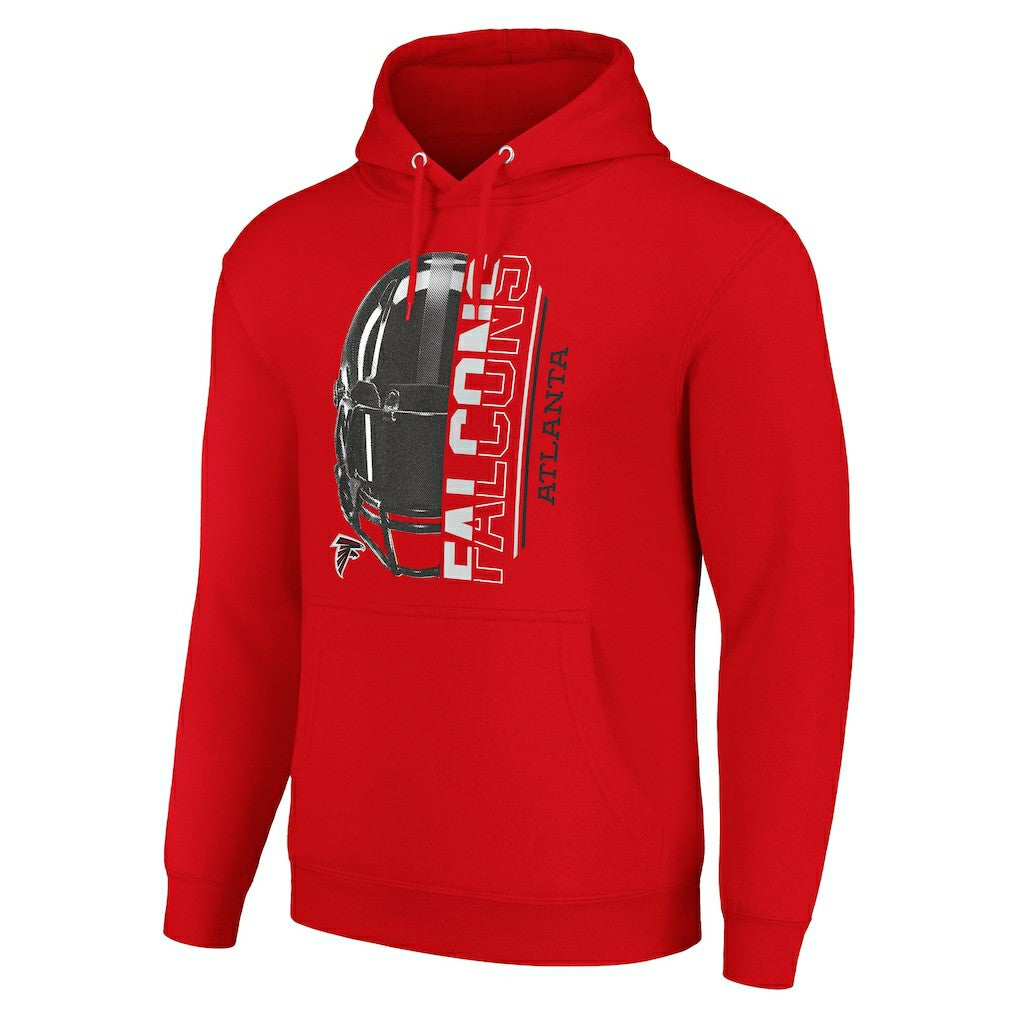 NFL Atlanta Falcons Starter Unisex Half Helmet Logo Pullover Hoodie