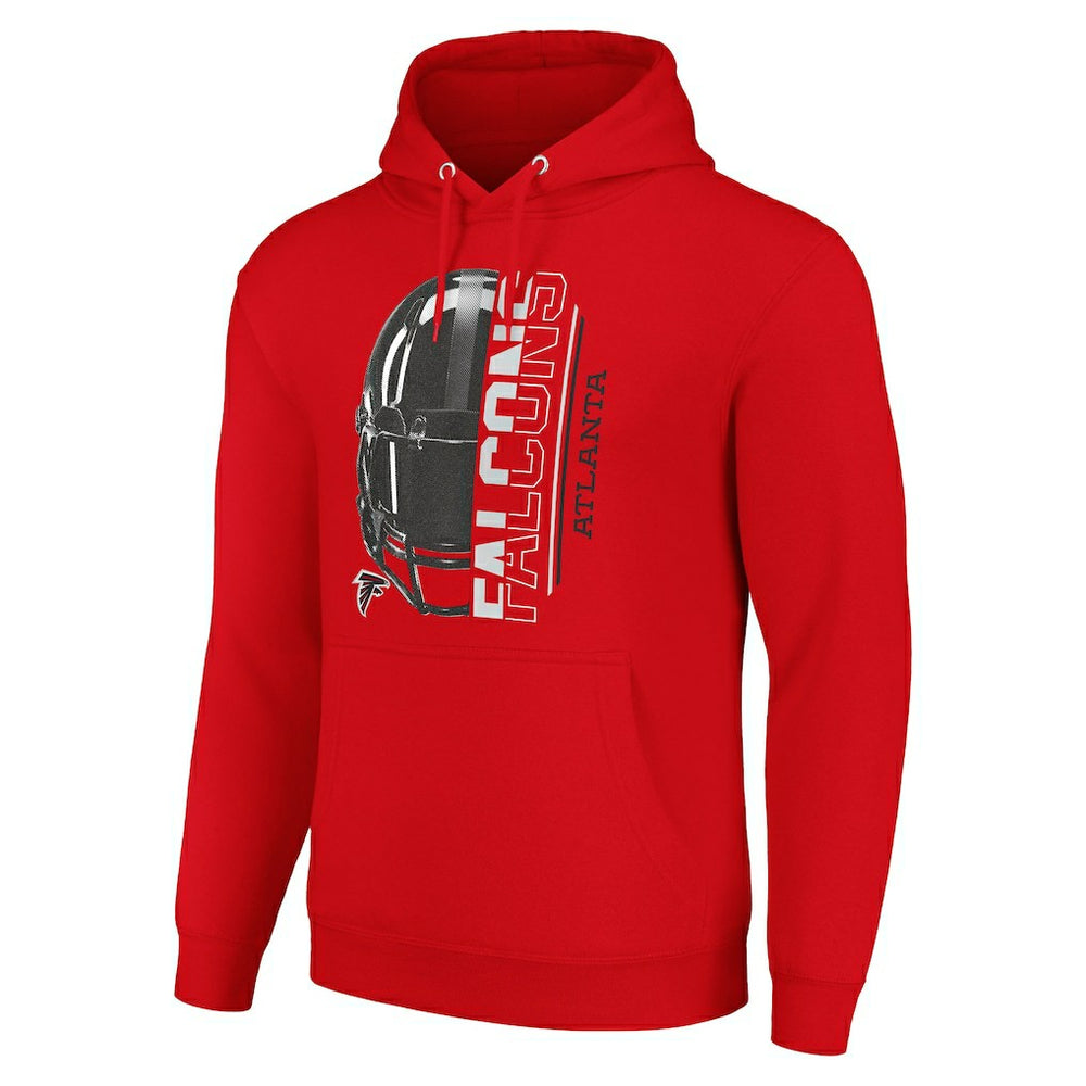 NFL Atlanta Falcons Starter Unisex Half Helmet Logo Pullover Hoodie