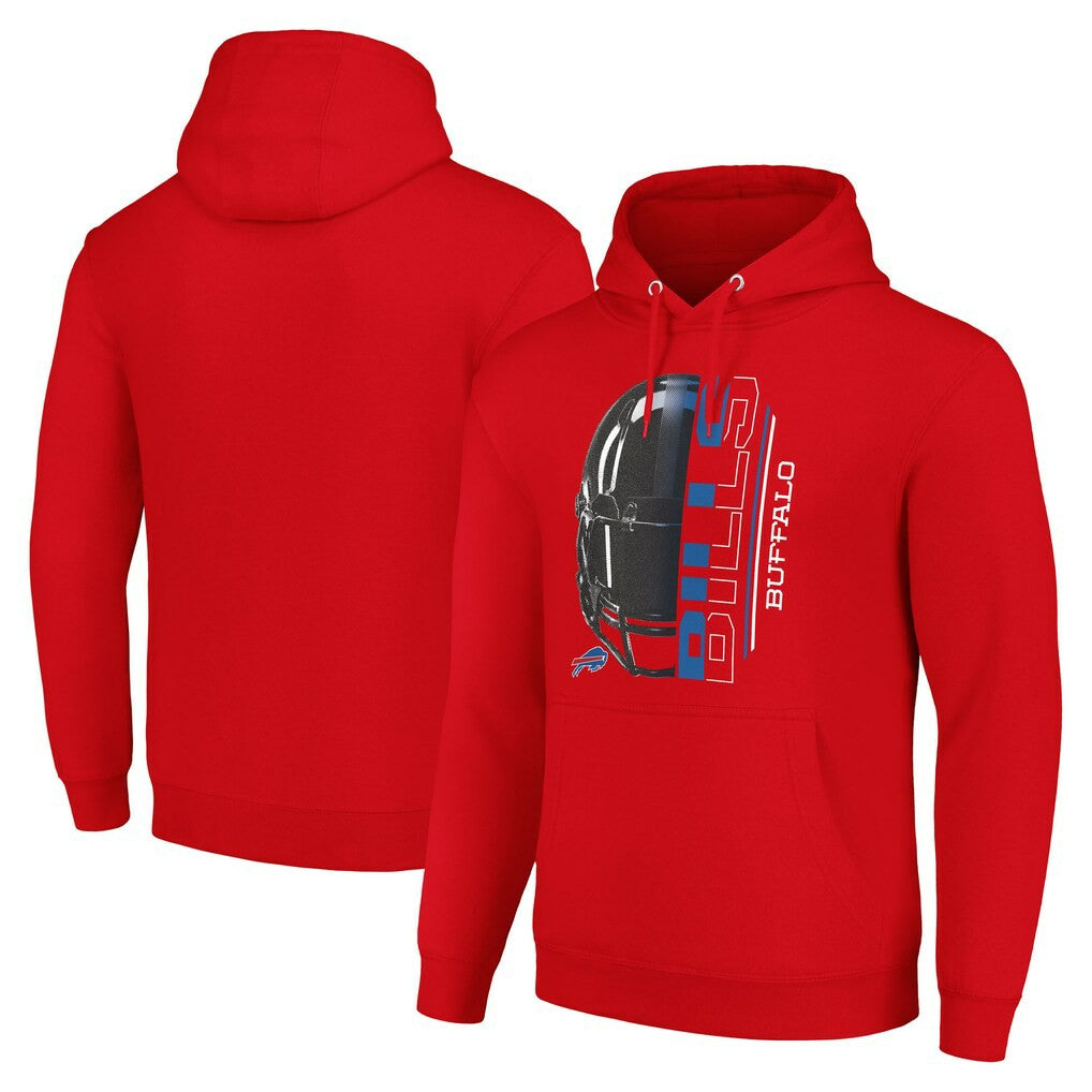 NFL Buffalo Bills Starter Unisex Half Helmet Logo Pullover Hoodie