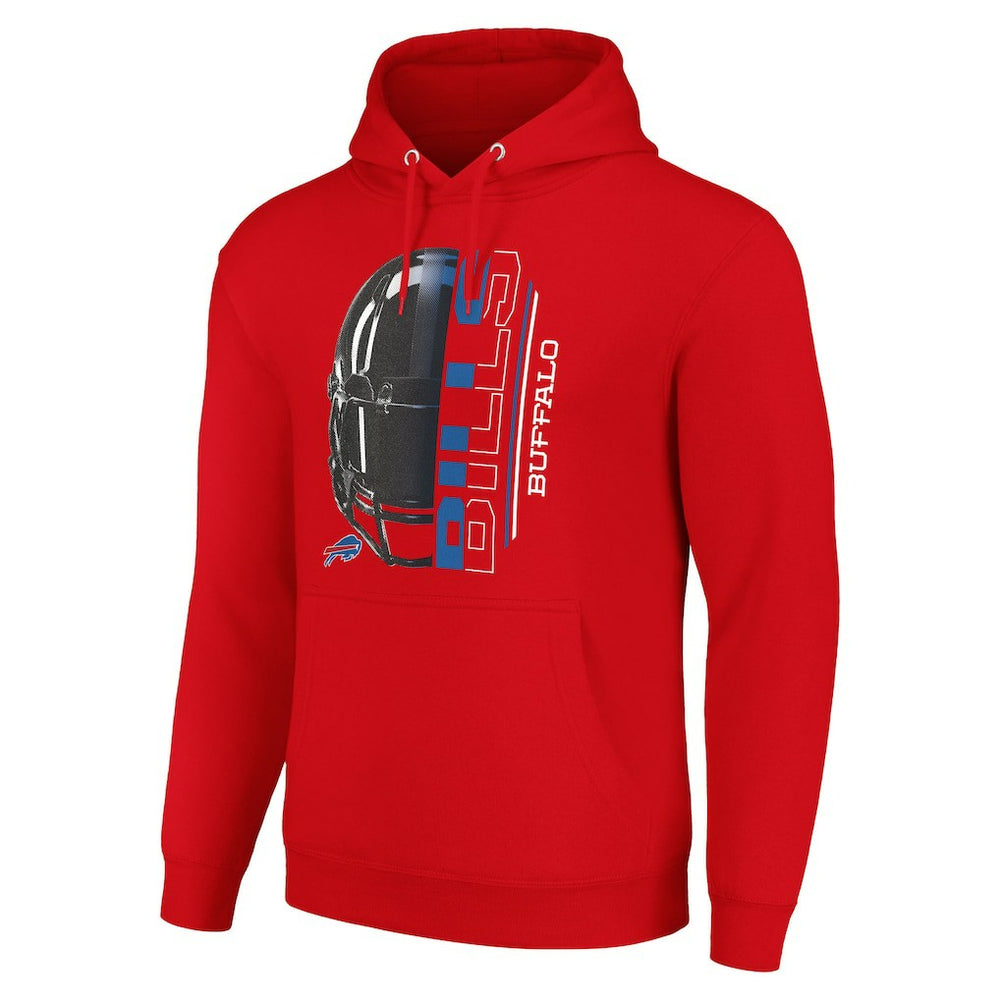 NFL Buffalo Bills Starter Unisex Half Helmet Logo Pullover Hoodie
