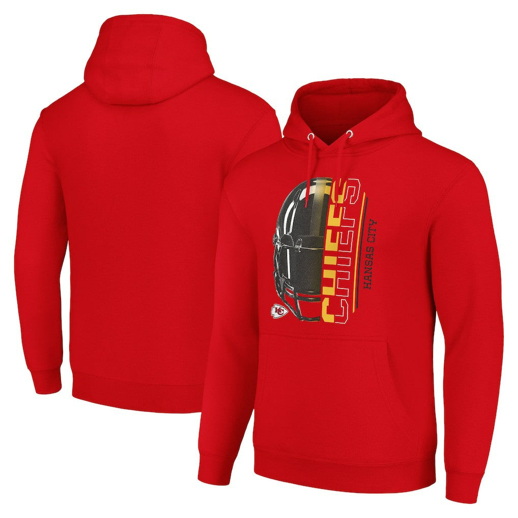 NFL Kansas City Chiefs Starter Unisex Half Helmet Logo Pullover Hoodie