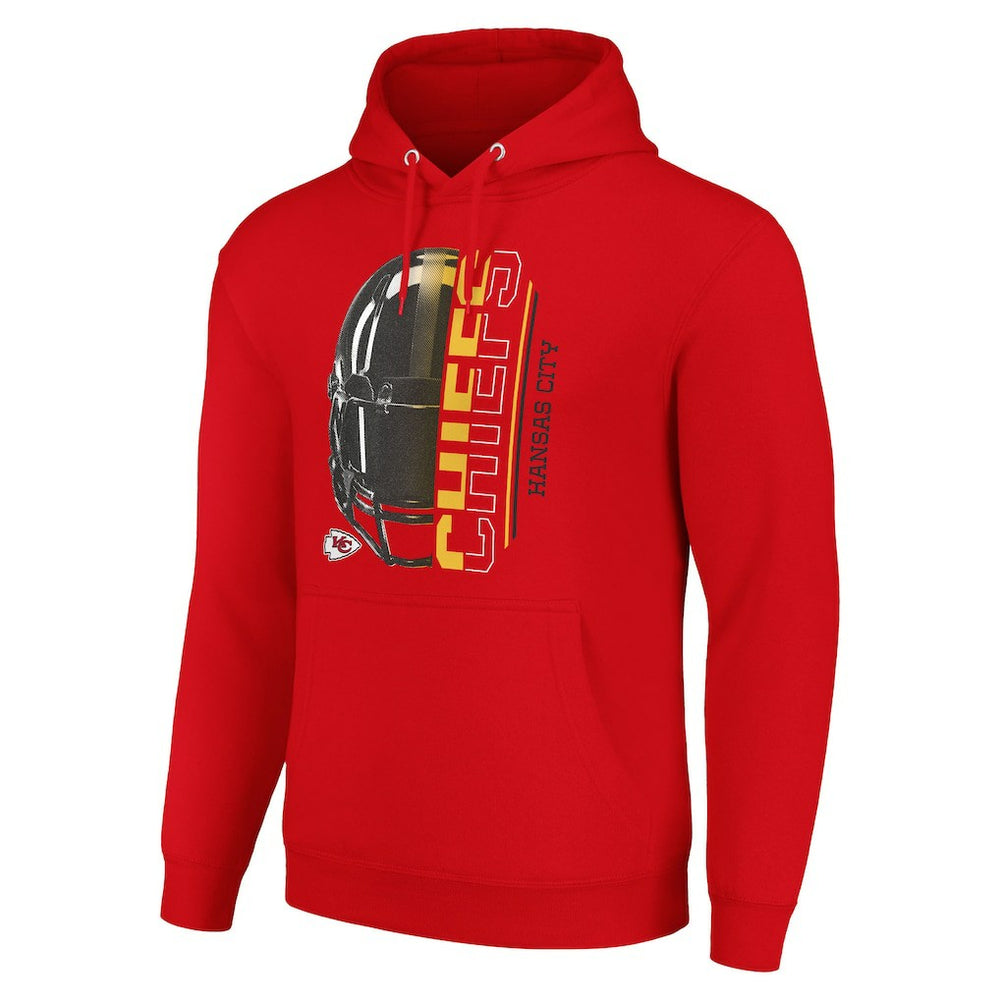 NFL Kansas City Chiefs Starter Unisex Half Helmet Logo Pullover Hoodie