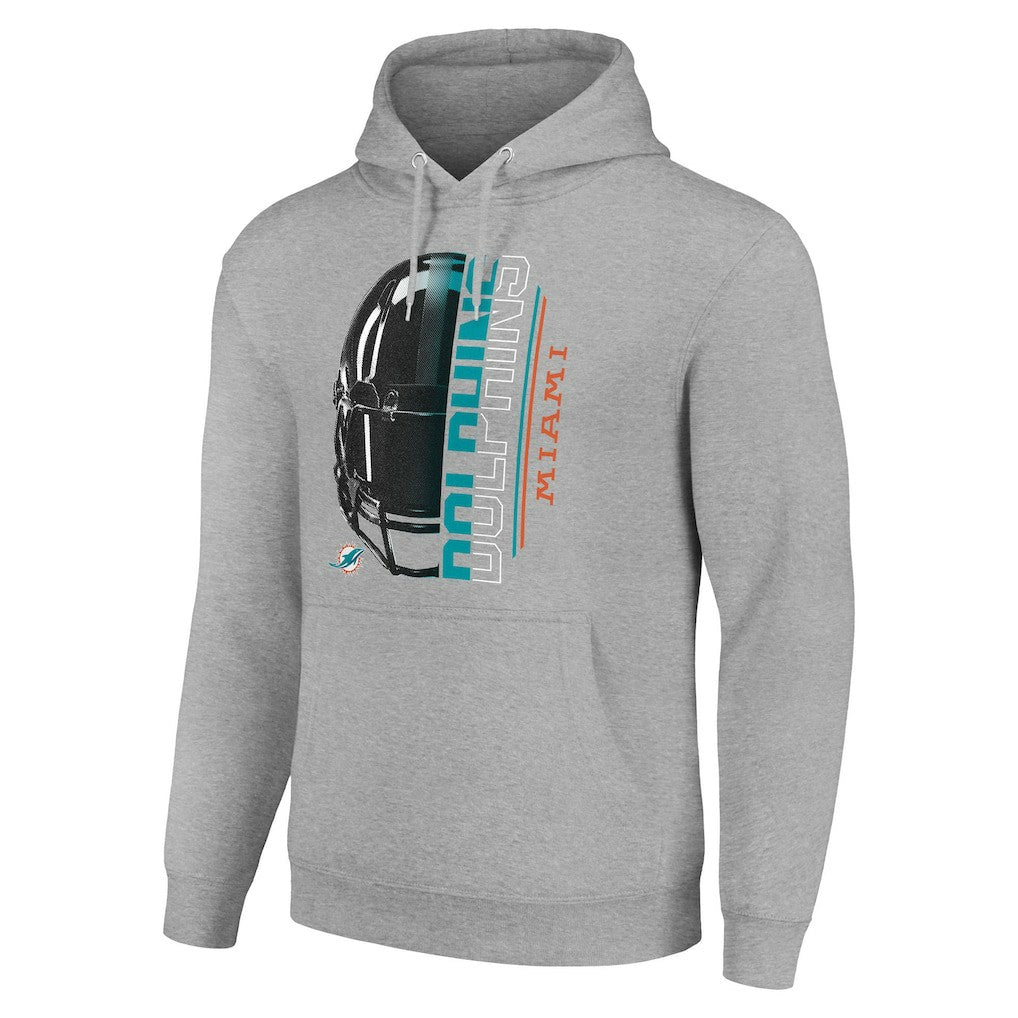 NFL Miami Dolphins Starter Unisex Half Helmet Logo Pullover Hoodie