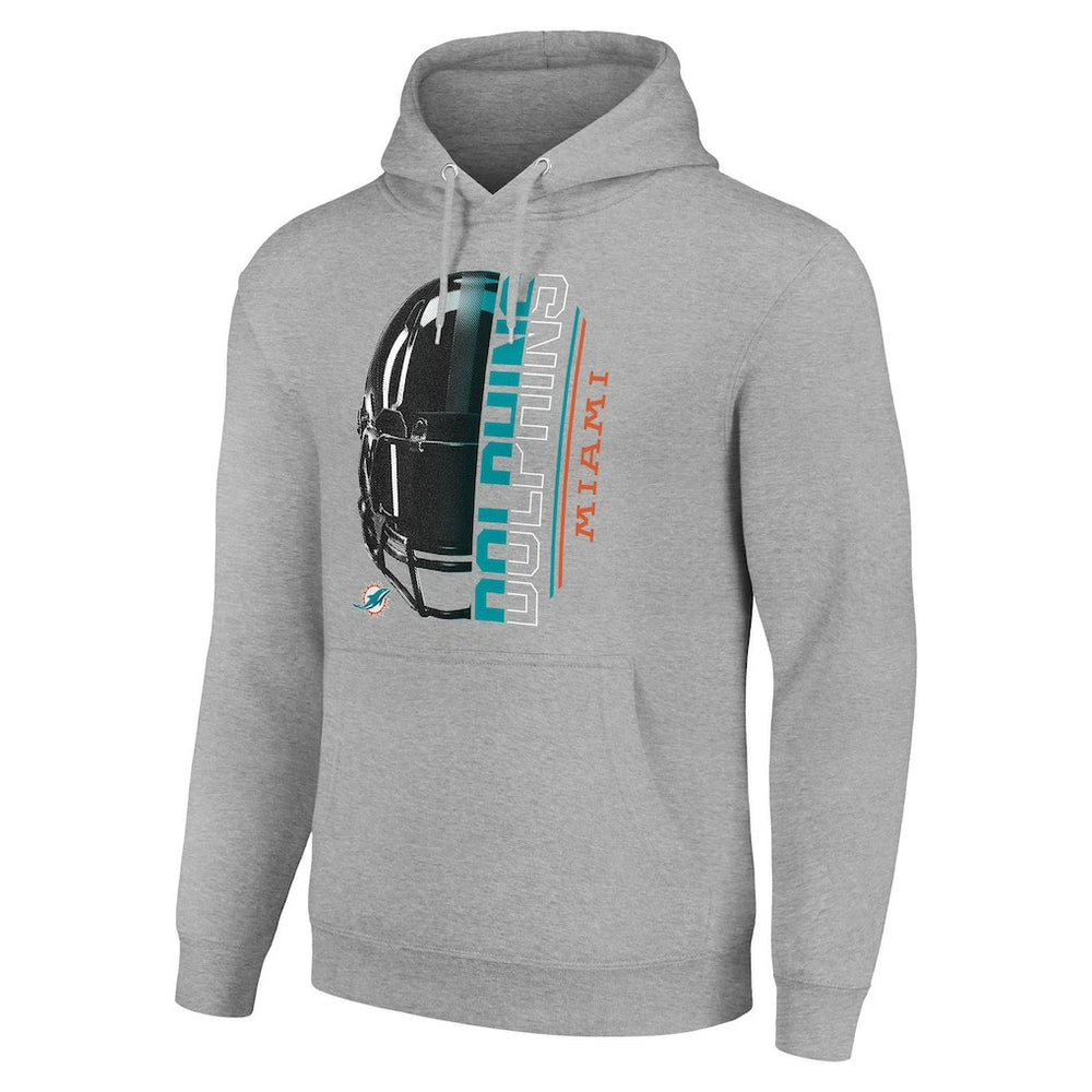 NFL Miami Dolphins Starter Unisex Half Helmet Logo Pullover Hoodie
