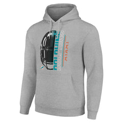 NFL Miami Dolphins Starter Unisex Half Helmet Logo Pullover Hoodie