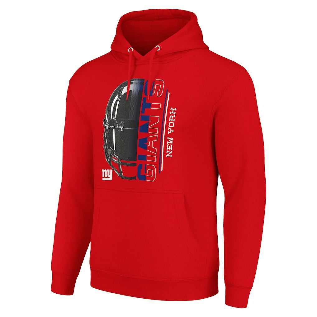 NFL New York Giants Starter Unisex Half Helmet Logo Pullover Hoodie