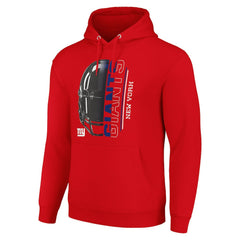NFL New York Giants Starter Unisex Half Helmet Logo Pullover Hoodie