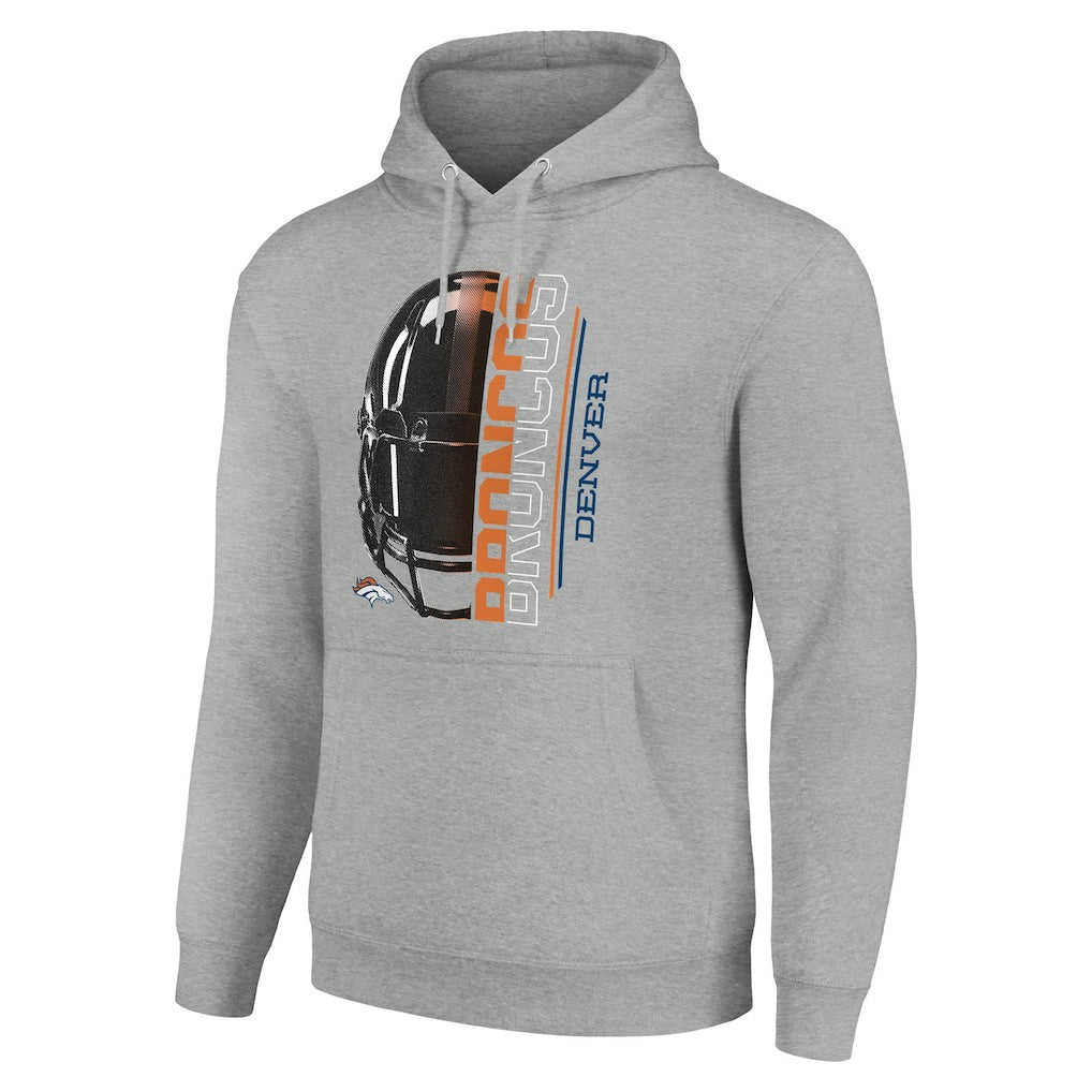 NFL Denver Broncos Starter Unisex Half Helmet Logo Pullover Hoodie