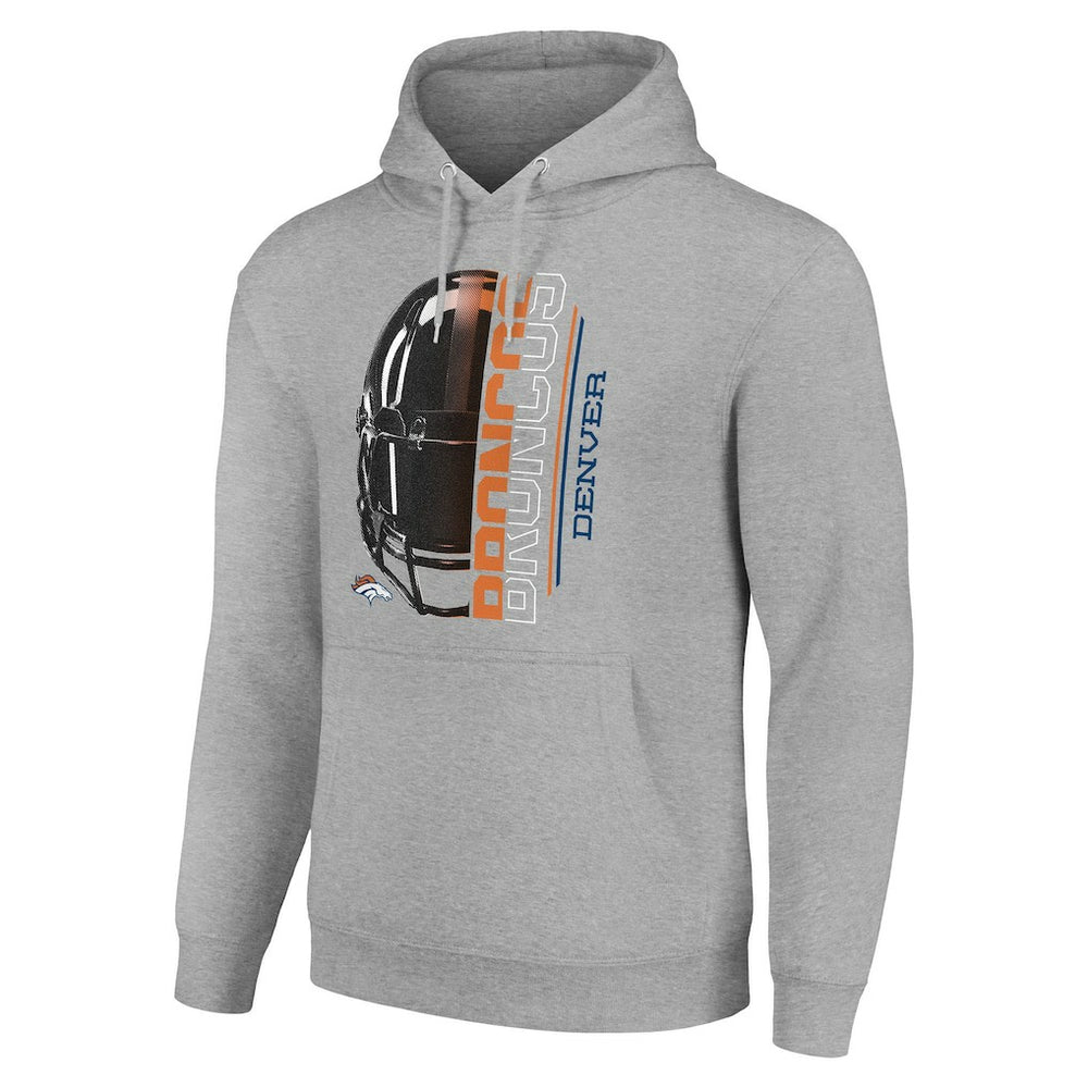NFL Denver Broncos Starter Unisex Half Helmet Logo Pullover Hoodie