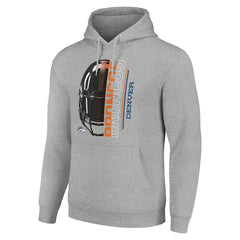 NFL Denver Broncos Starter Unisex Half Helmet Logo Pullover Hoodie