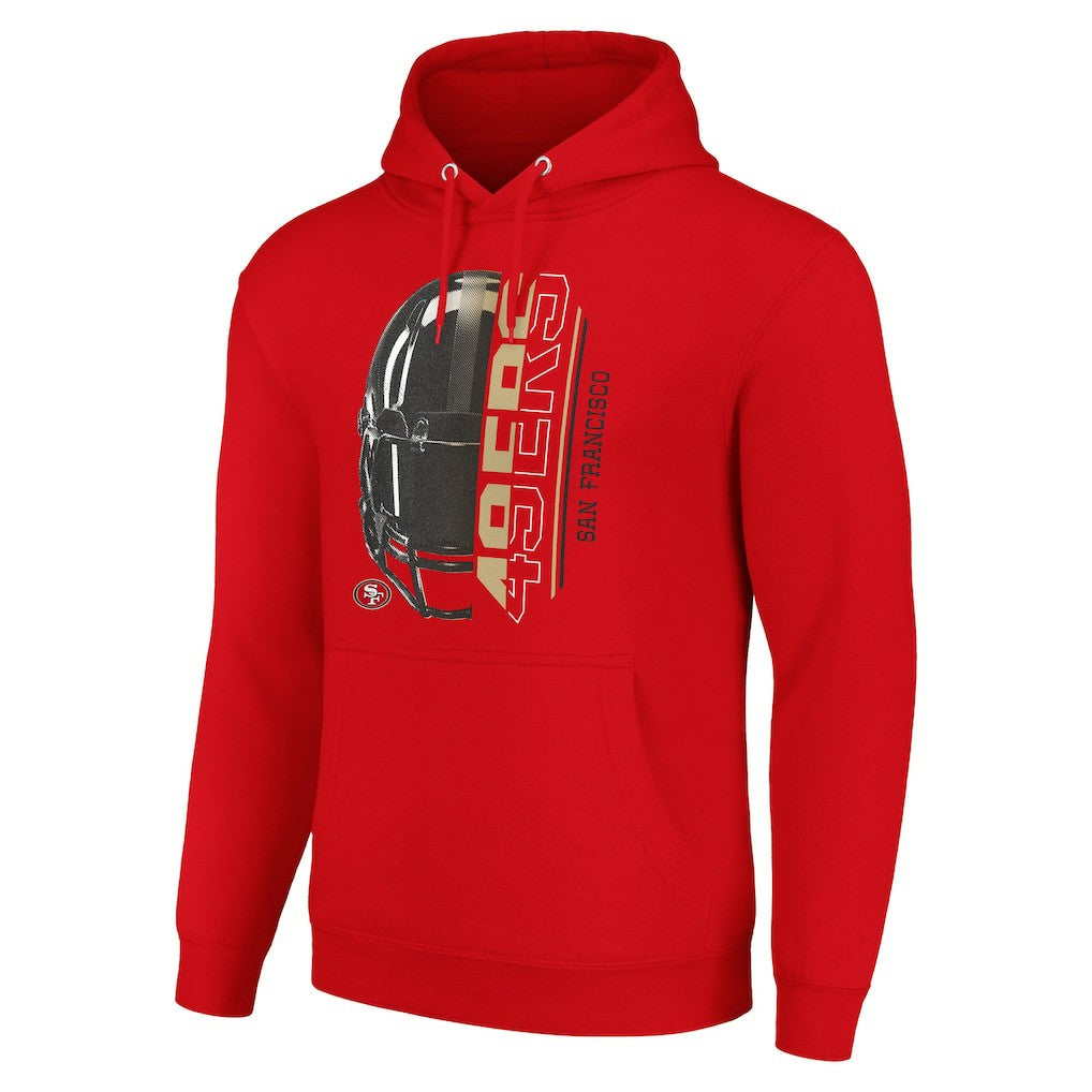 NFL San Francisco 49ers Starter Unisex Half Helmet Logo Pullover Hoodie