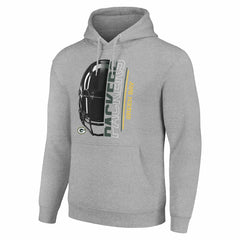 NFL Green Bay Packers Starter Unisex Half Helmet Logo Pullover Hoodie