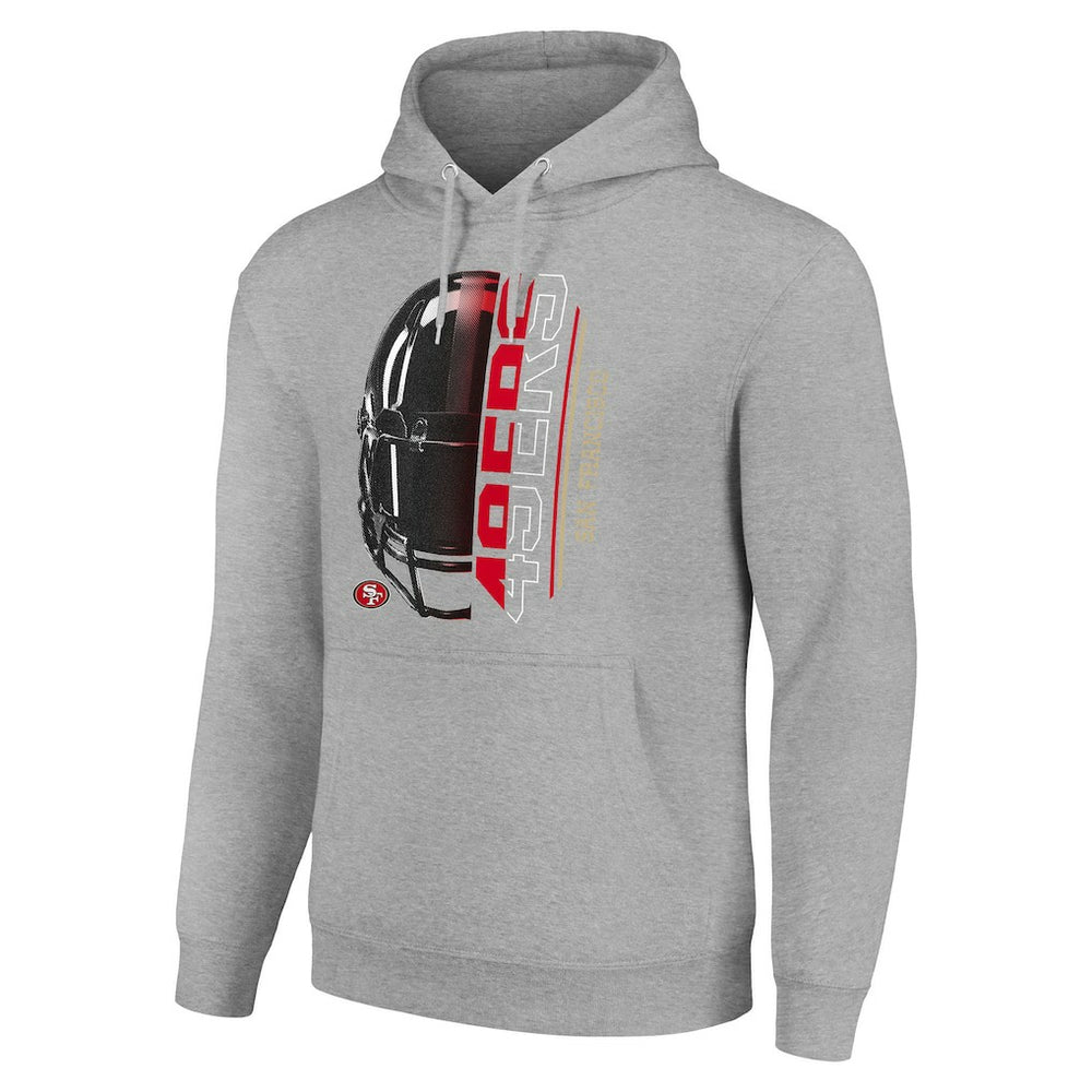 NFL San Francisco 49ers Starter Unisex Half Helmet Logo Pullover Hoodie