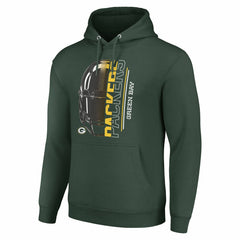 NFL Green Bay Packers Starter Unisex Half Helmet Logo Pullover Hoodie