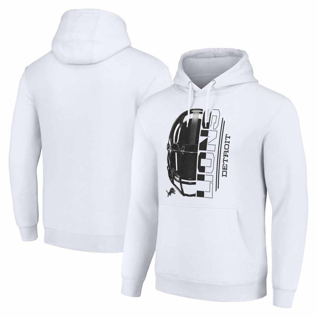 NFL Detroit Lions Starter Unisex Half Helmet Logo Pullover Hoodie