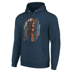 NFL Chicago Bears Starter Unisex Half Helmet Logo Pullover Hoodie