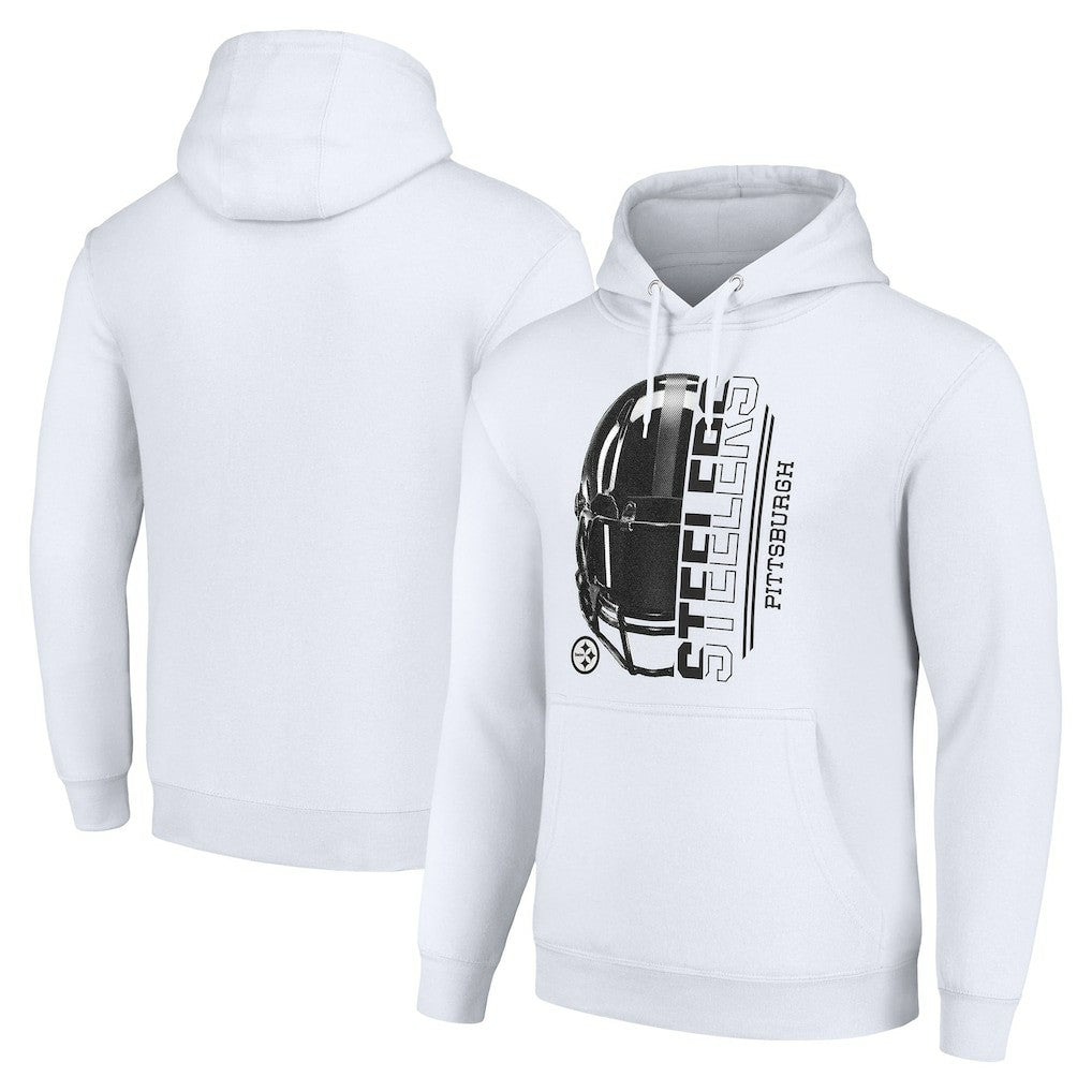 NFL Pittsburgh Steelers Starter Unisex Half Helmet Logo Pullover Hoodie