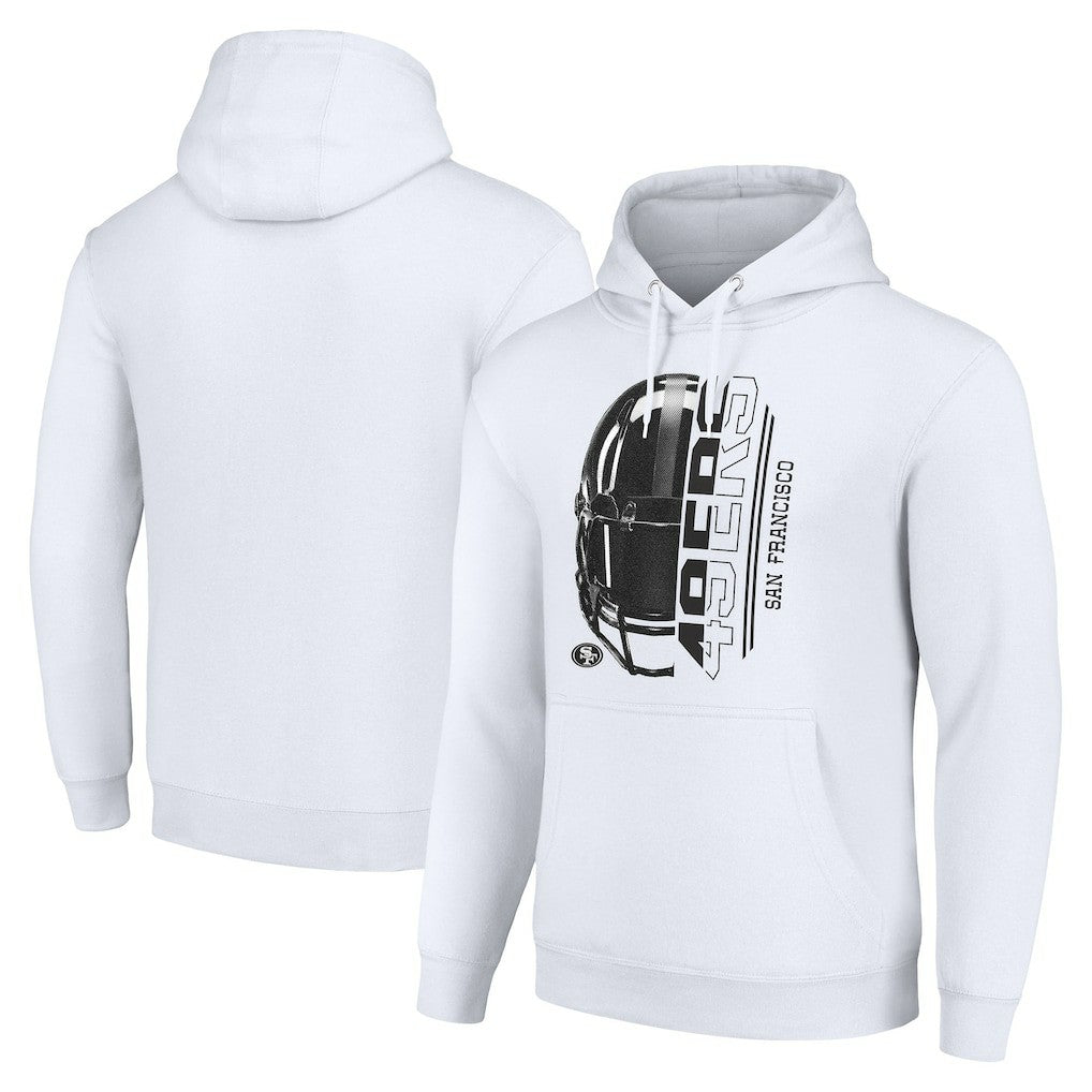 NFL San Francisco 49ers Starter Unisex Half Helmet Logo Pullover Hoodie