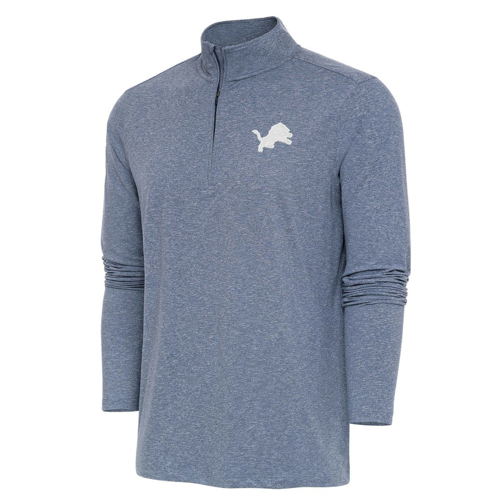 NFL Detroit Lions Antigua Hunk Quarter-Zip Pullover Top